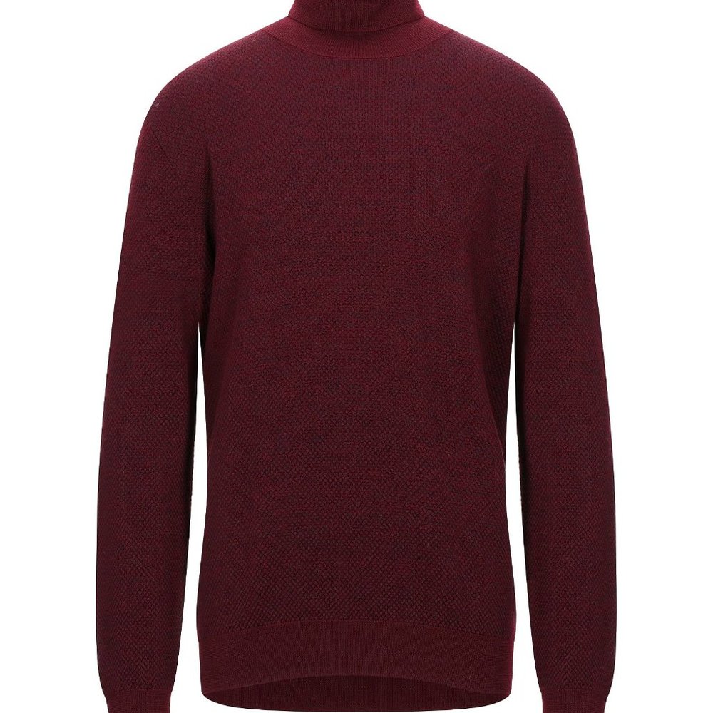 Zanone Maroon Roll Neck sweater